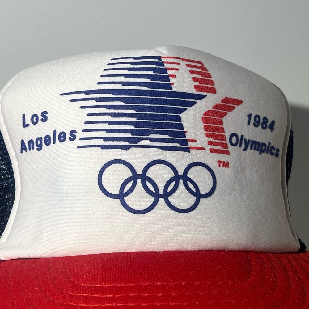 Vintage Los Angeles, 1984 Olympic Mesh Trucker SnapBack Hat great hat - Picture 2 of 7